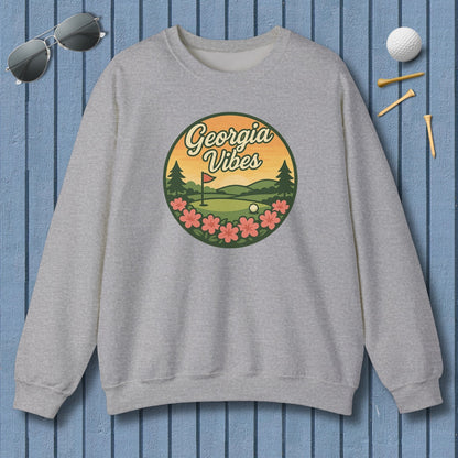 Golf Vibes - Georgia Azalea Edition - Adult Golf Sweatshirt in Sport Grey