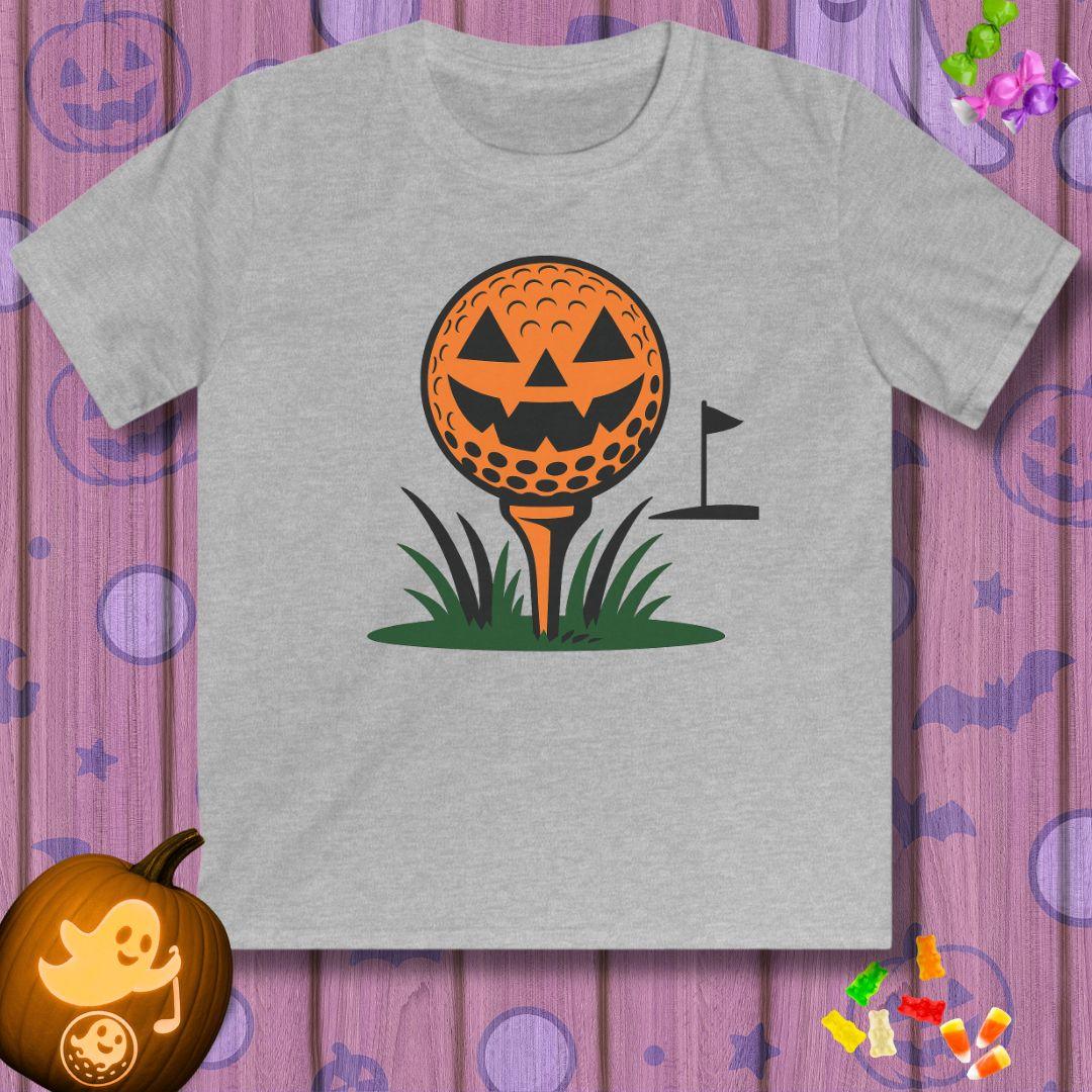Tee Time Terror - Youth Halloween Golf T-Shirt