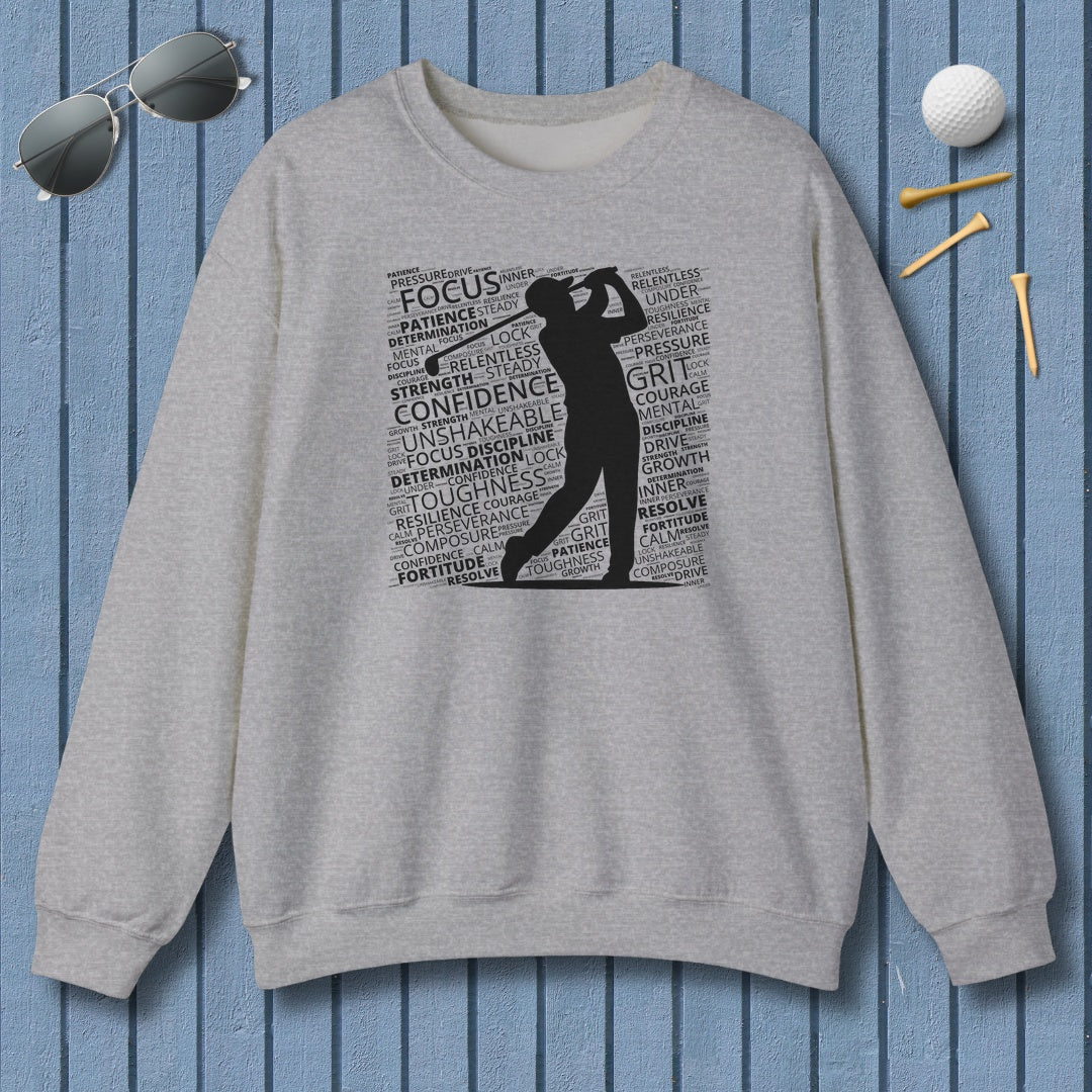 Unleash Your Mental Game (Male) - Adult Golf Sweatshirt in Sport Grey