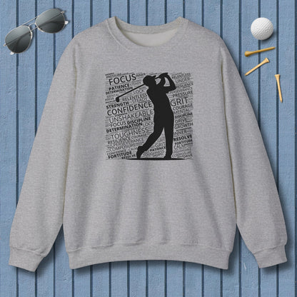 Unleash Your Mental Game (Male) - Adult Golf Sweatshirt in Sport Grey