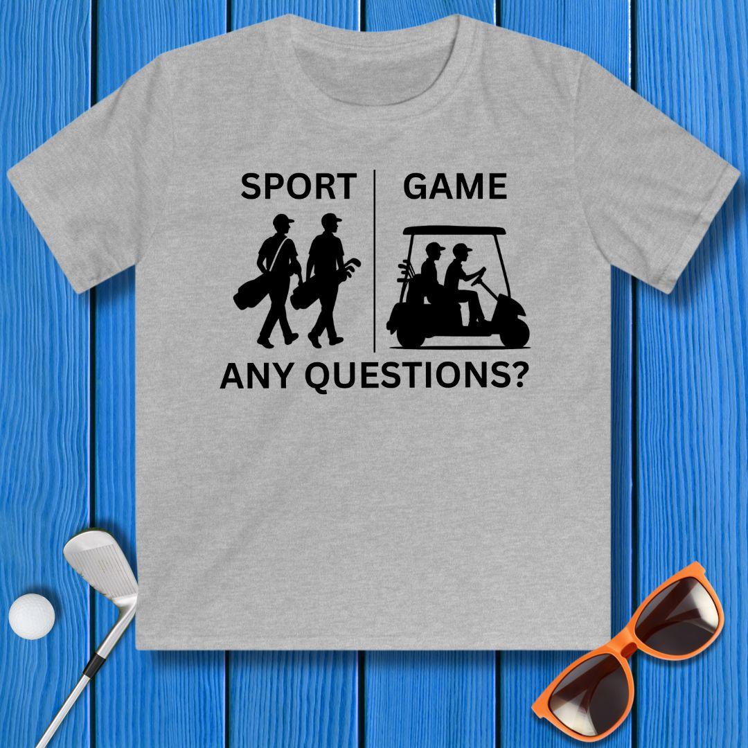 SPORT vs. GAME - Boy - Youth in Sport Grey, great for casual wear. Find more fun golf focused products at oneforetheages.com