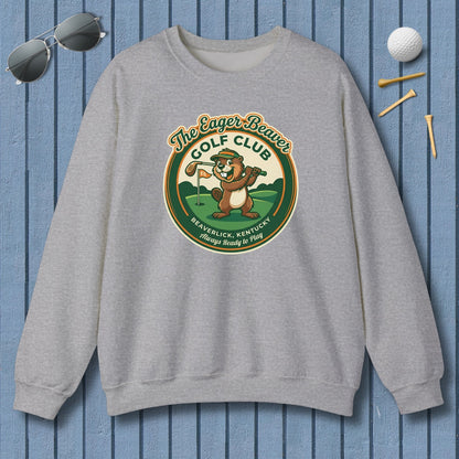 THE EAGER BEAVER GOLF CLUB - Adult Golf Sweatshirt in Sport Grey