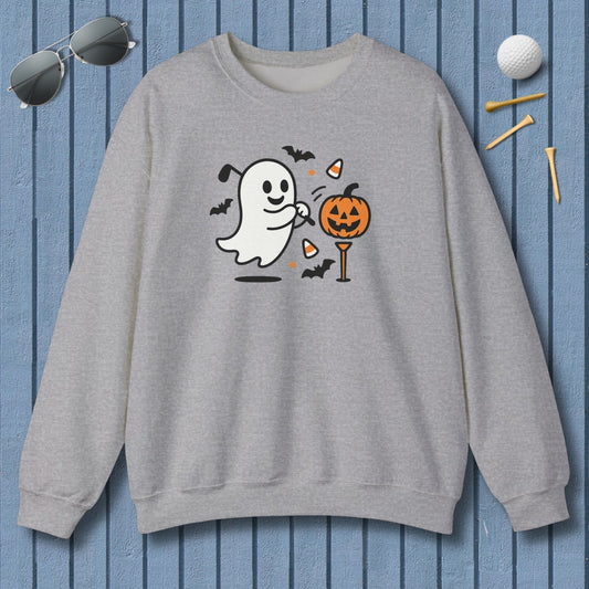 Ghost Tee Off - Adult Golf Sweatshirt in Sport Grey