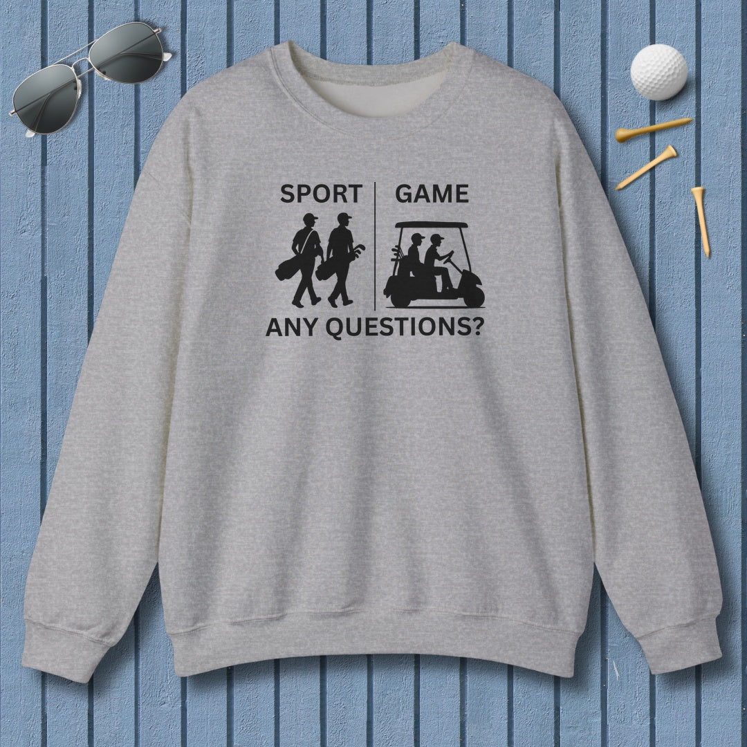 SPORT vs. GAME (Male) - Adult Golf Sweatshirt in Sport Grey