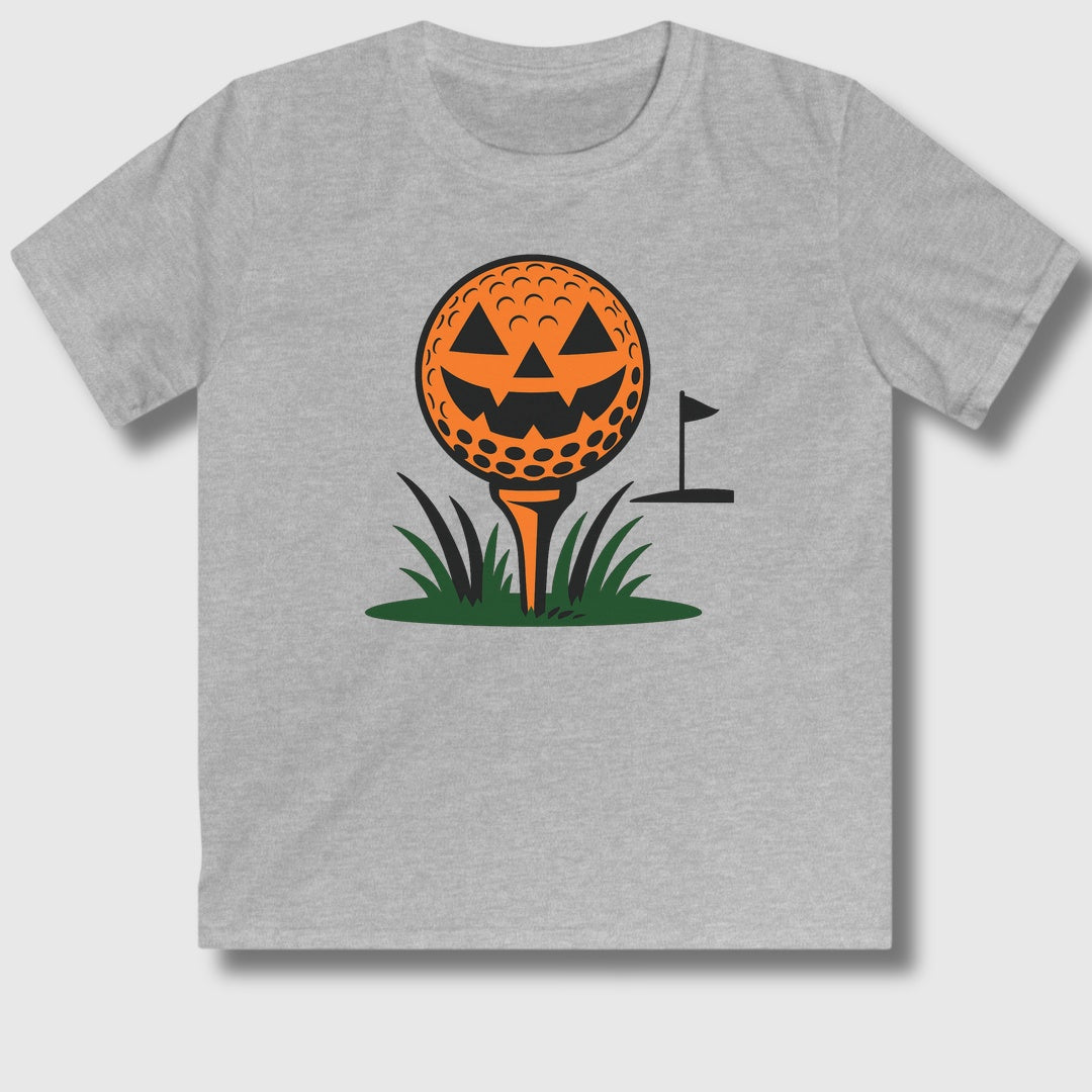 Tee Time Terror - Youth Golf T-Shirt in Sport Grey