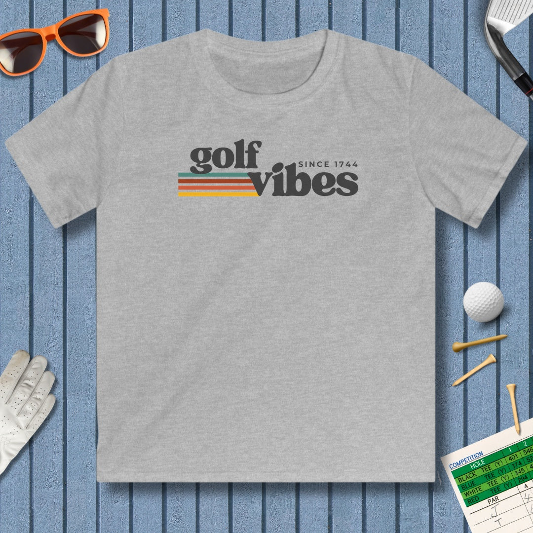 Golf Vibes - Youth Golf T-Shirt in Sport Grey