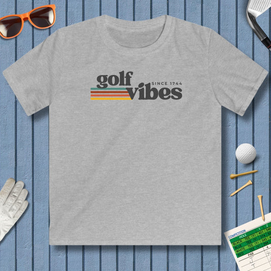 Golf Vibes - Youth Golf T-Shirt in Sport Grey