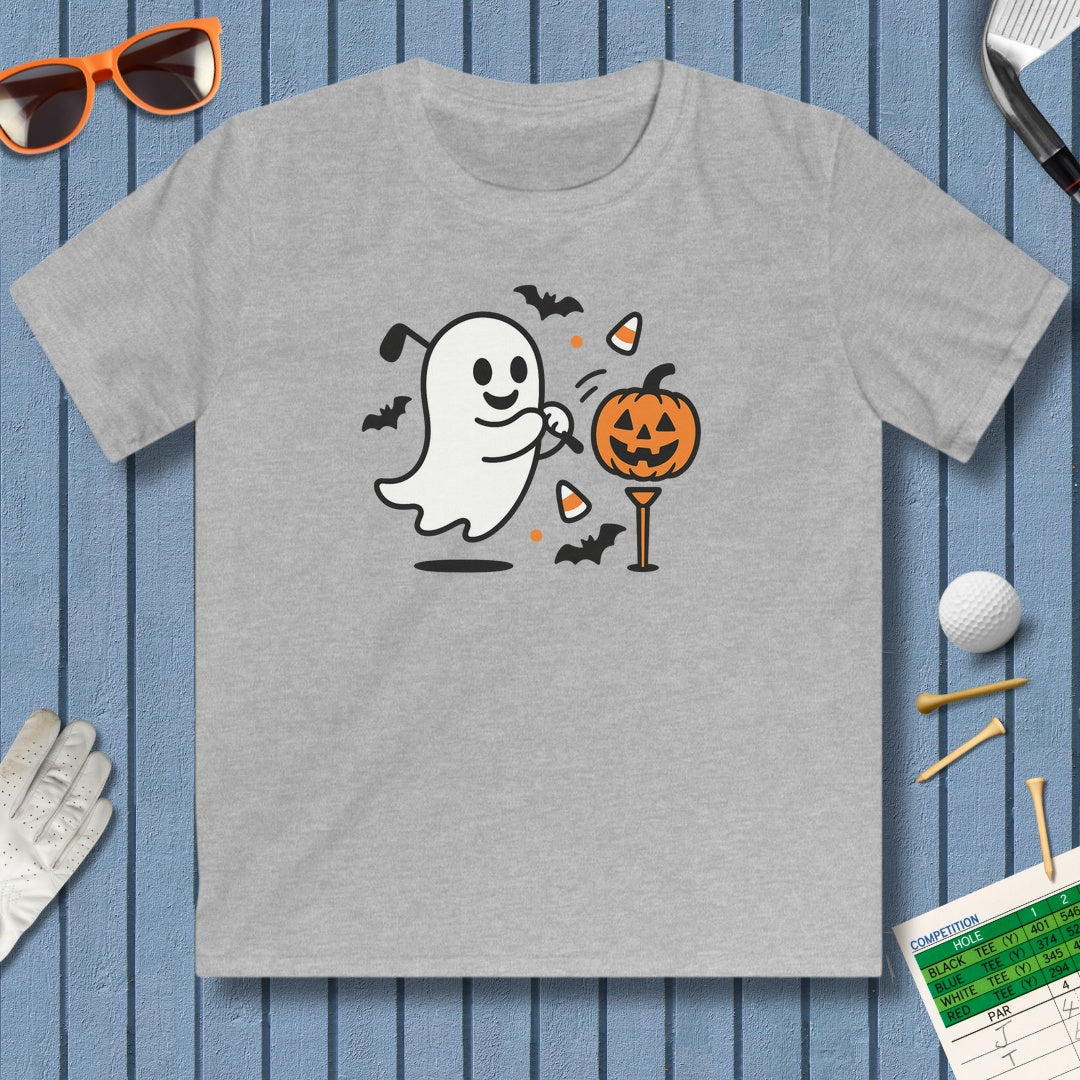 Ghost Tee Off - Youth Golf T-Shirt in Sport Grey