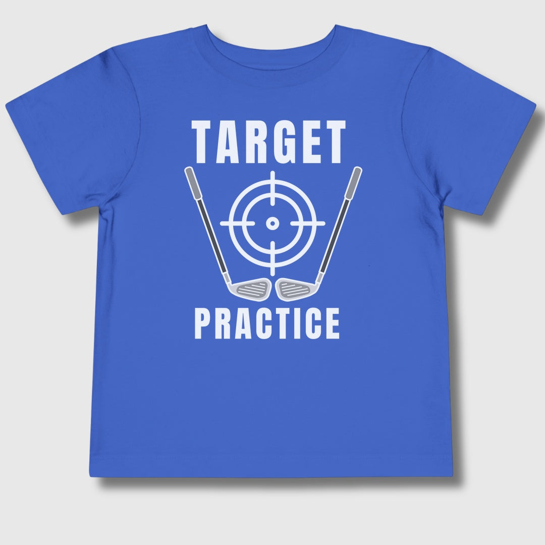 Target Practice - Toddler Golf T-Shirt in True Royal