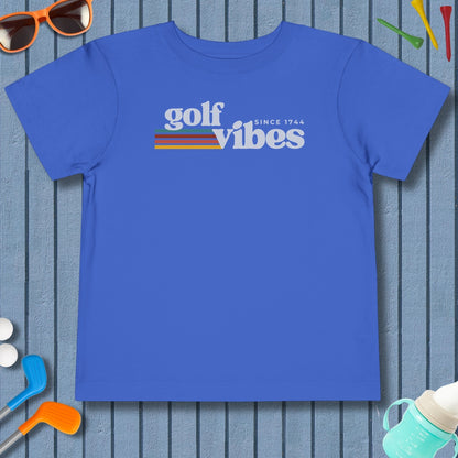 Golf Vibes - Toddler Golf T-Shirt in True Royal