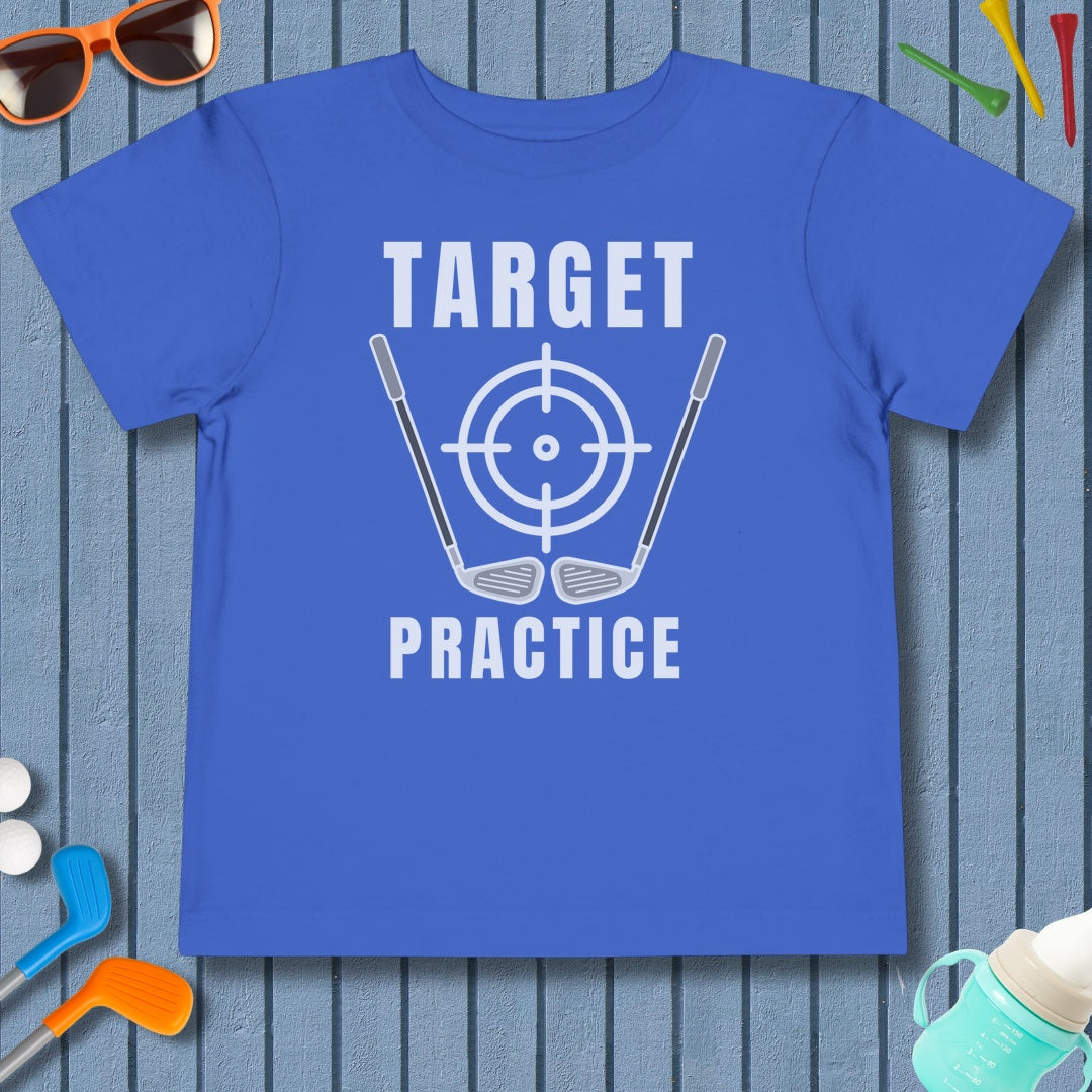 Target Practice - Toddler Golf T-Shirt in True Royal