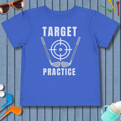 Target Practice - Toddler Golf T-Shirt in True Royal