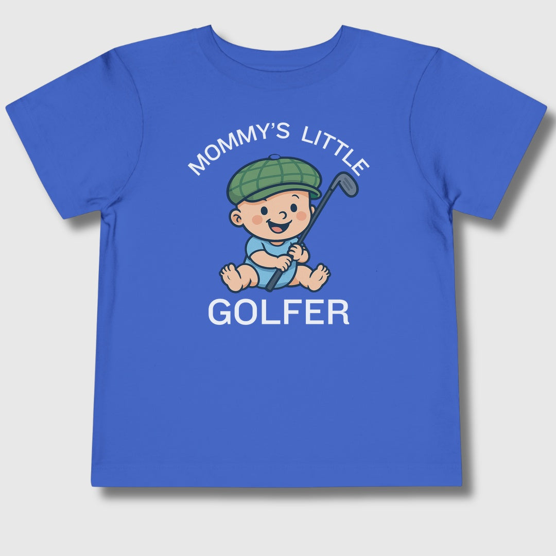 Mommy's Little Golfer - Toddler Golf T-Shirt in True Royal