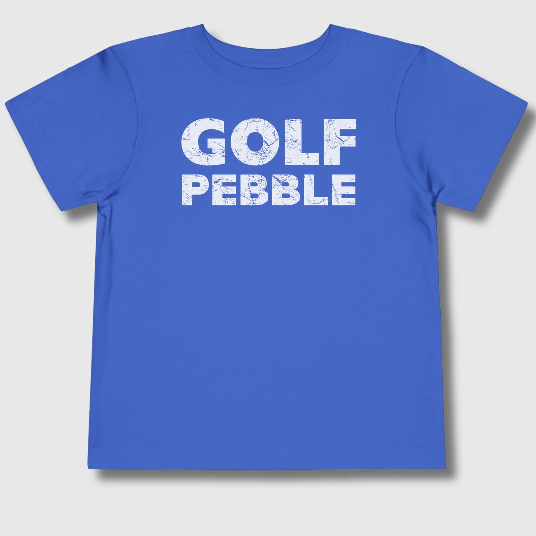 Golf Pebble - Toddler Golf T-Shirt in True Royal
