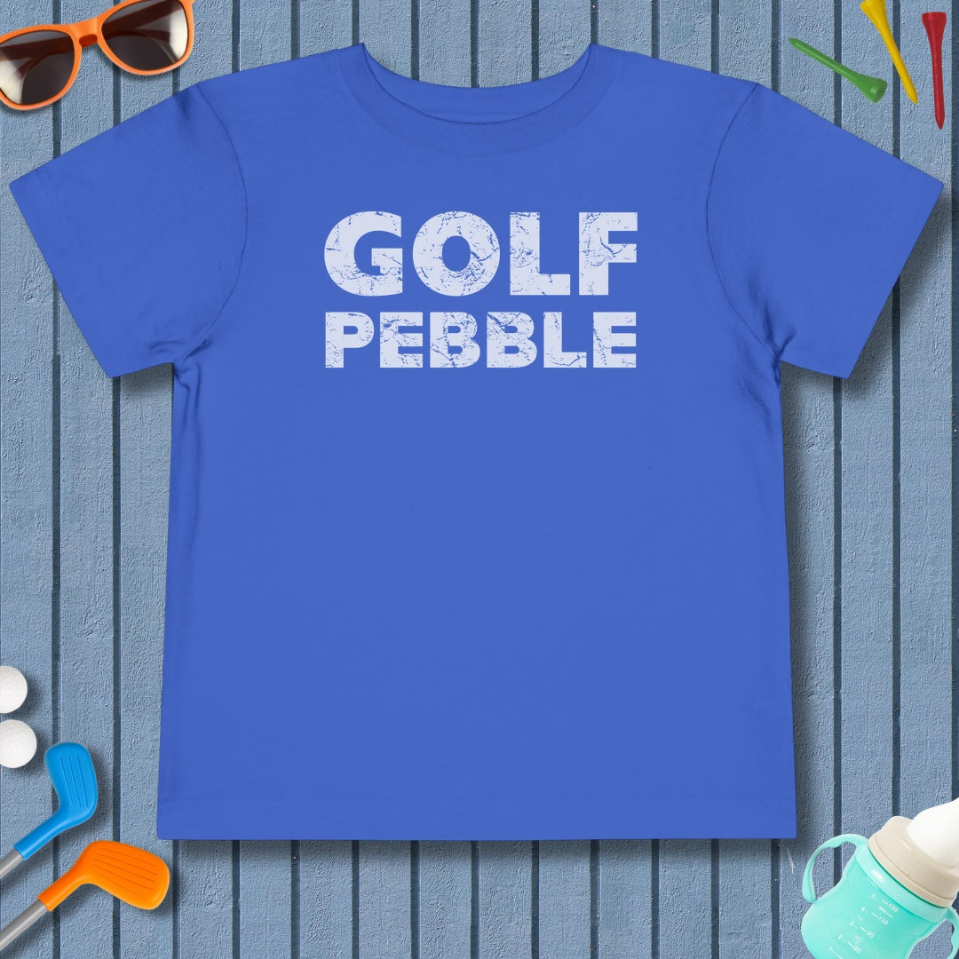 Golf Pebble - Toddler Golf T-Shirt in True Royal