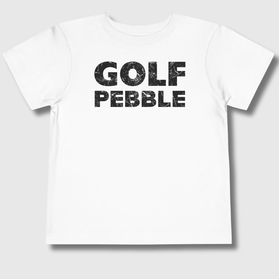 Golf Pebble - Toddler Golf T-Shirt in White