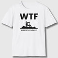 WTF - Where's the Fairway - Adult Golf T-Shirt in White