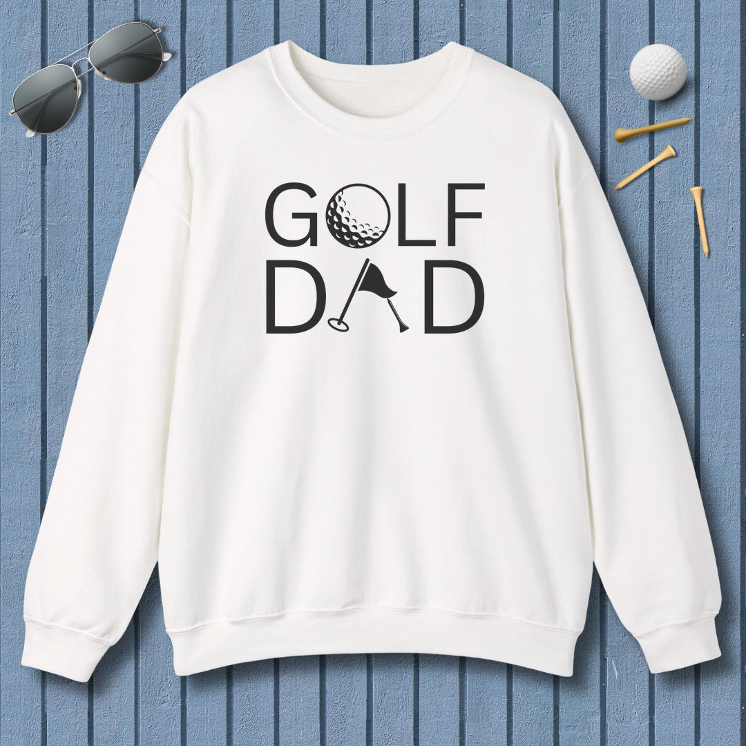Golf Dad - Adult Golf Sweatshirt in White