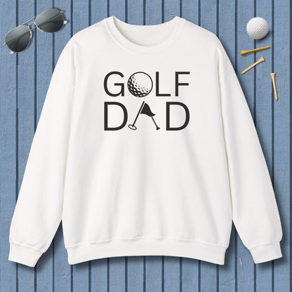 Golf Dad - Adult Golf Sweatshirt in White