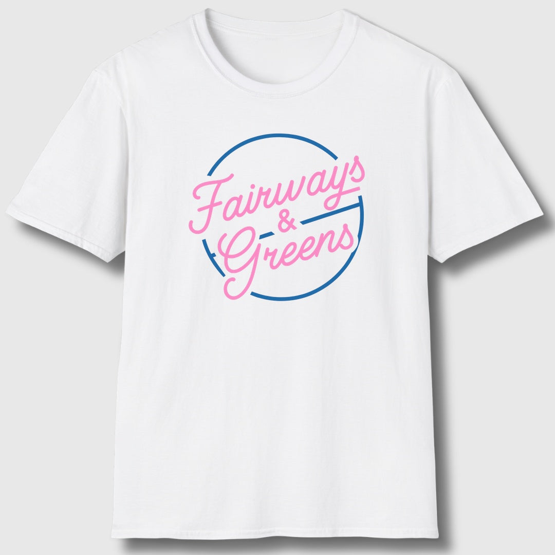 Fairways & Greens - Adult Golf T-Shirt in White