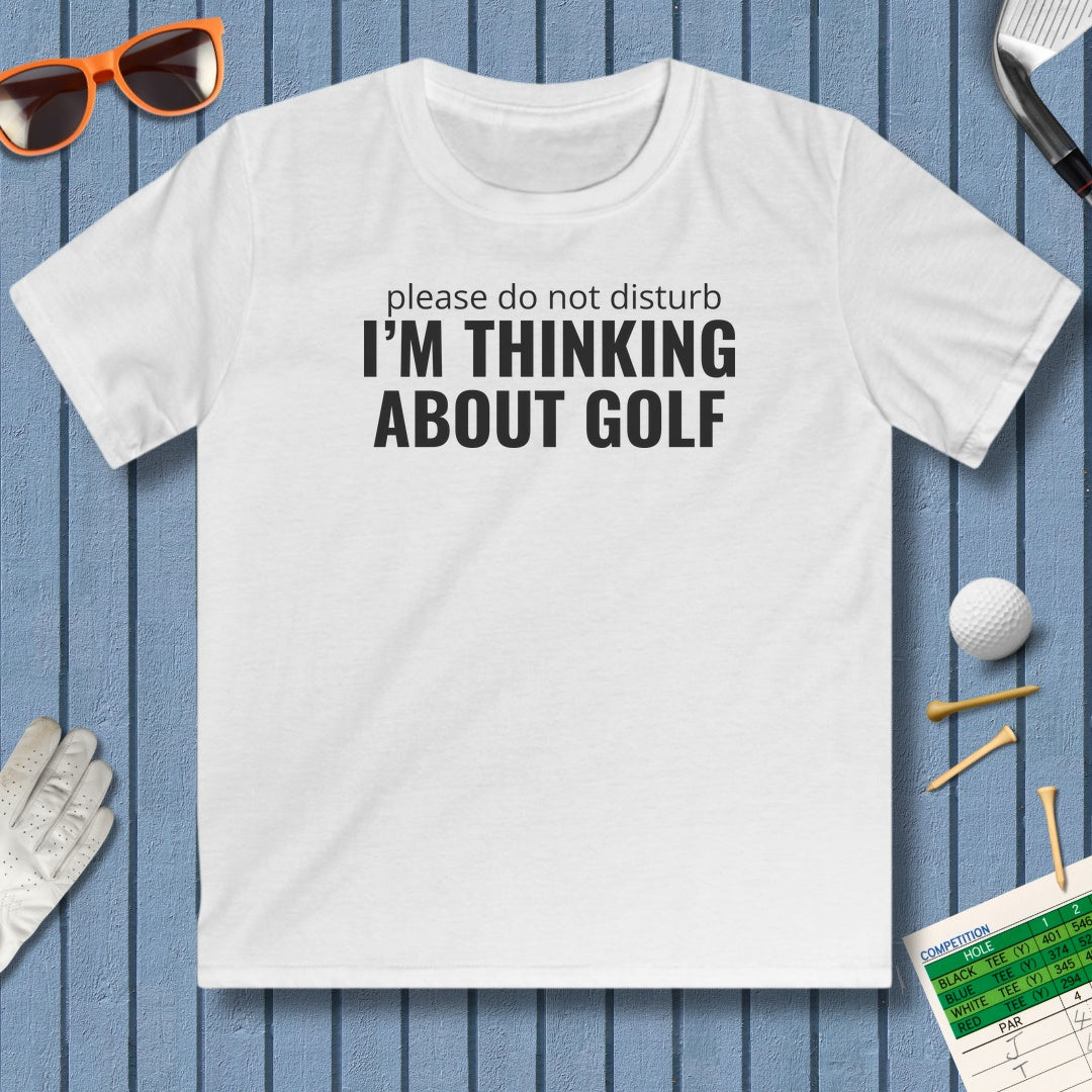 Do Not Disturb - Youth Golf T-Shirt in White