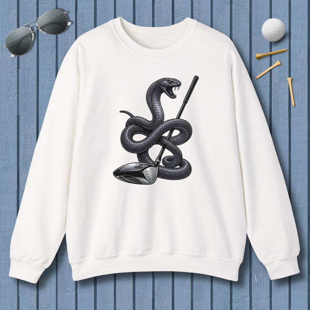 Strike Position - Mamba - Adult Golf Sweatshirt in White
