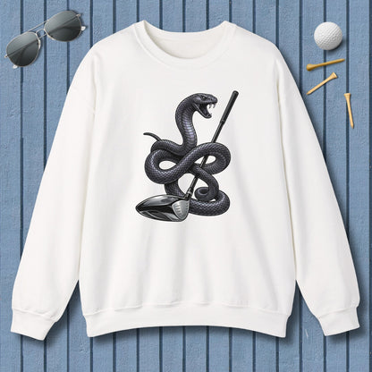 Strike Position - Mamba - Adult Golf Sweatshirt in White