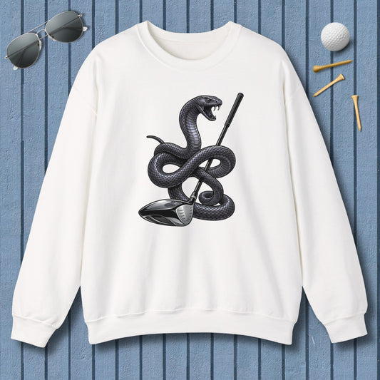 Strike Position - Mamba - Adult Golf Sweatshirt in White