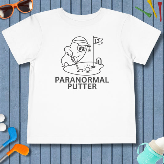 Paranormal Putter - Toddler Golf T-Shirt in White