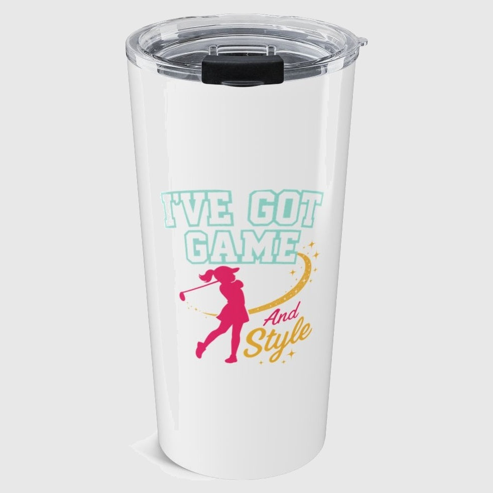 I've Got Game And Style - 20oz Tumbler in White