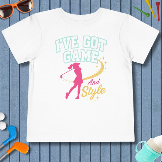 I've Got Game And Style - Toddler Golf T-Shirt in White