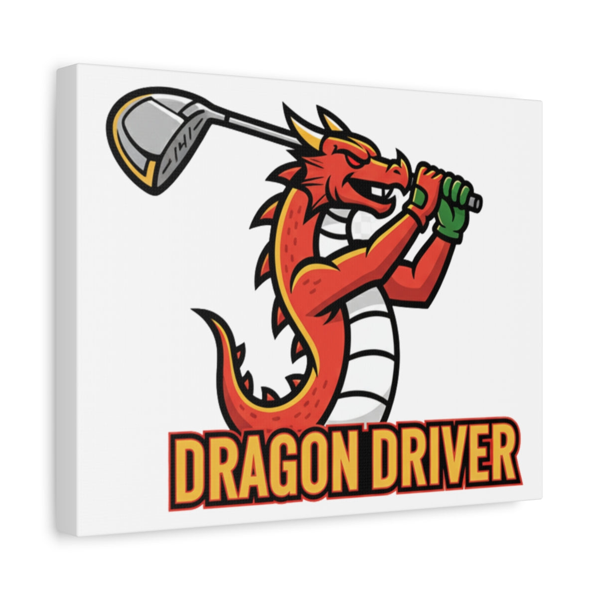 Dragon Driver - Canvas Wall Art - White - 11×14 - front