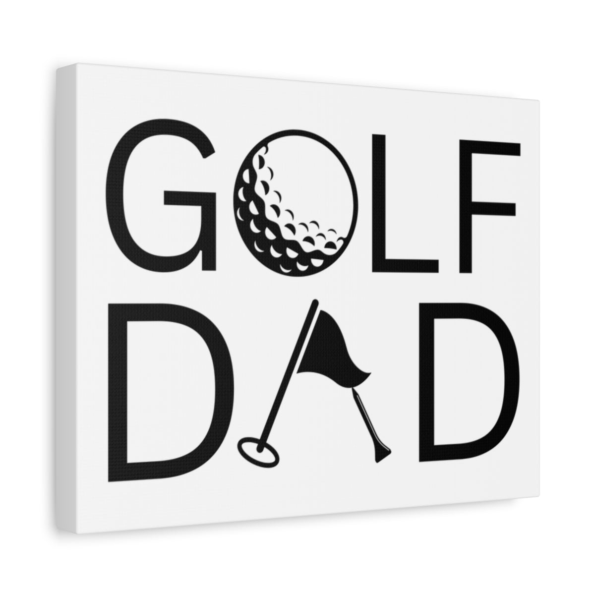 Golf Dad - Canvas Wall Art - White - 11×14 - front