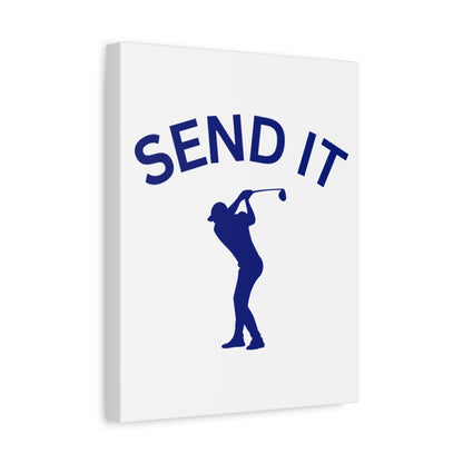 SEND IT (Male) - Canvas Wall Art - White - 11×14 - front