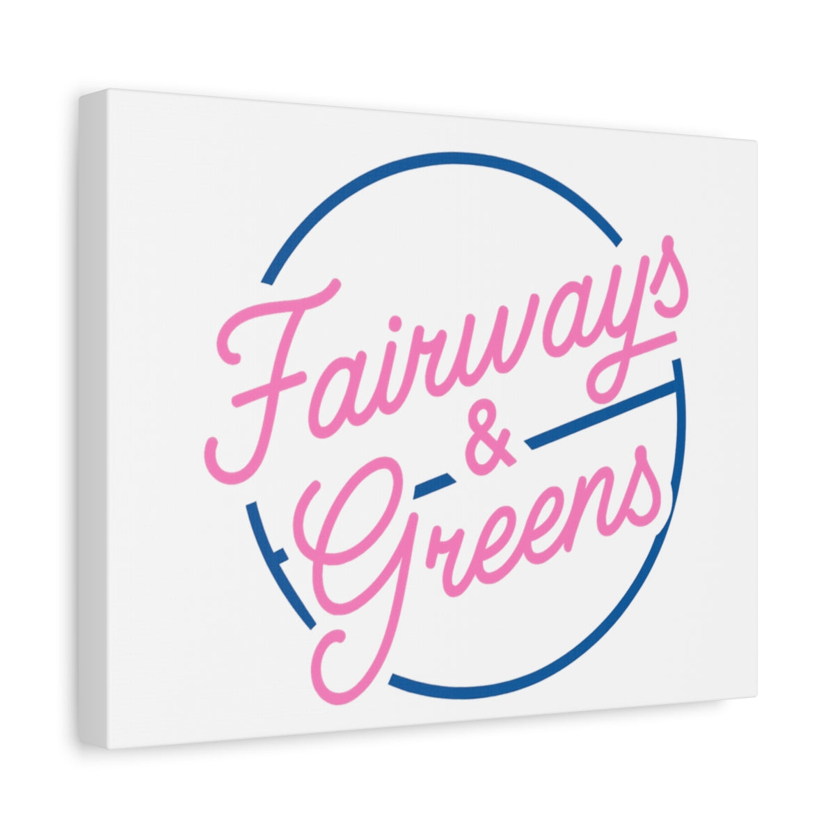 Fairways & Greens - Canvas Wall Art - White - 11×14 - front