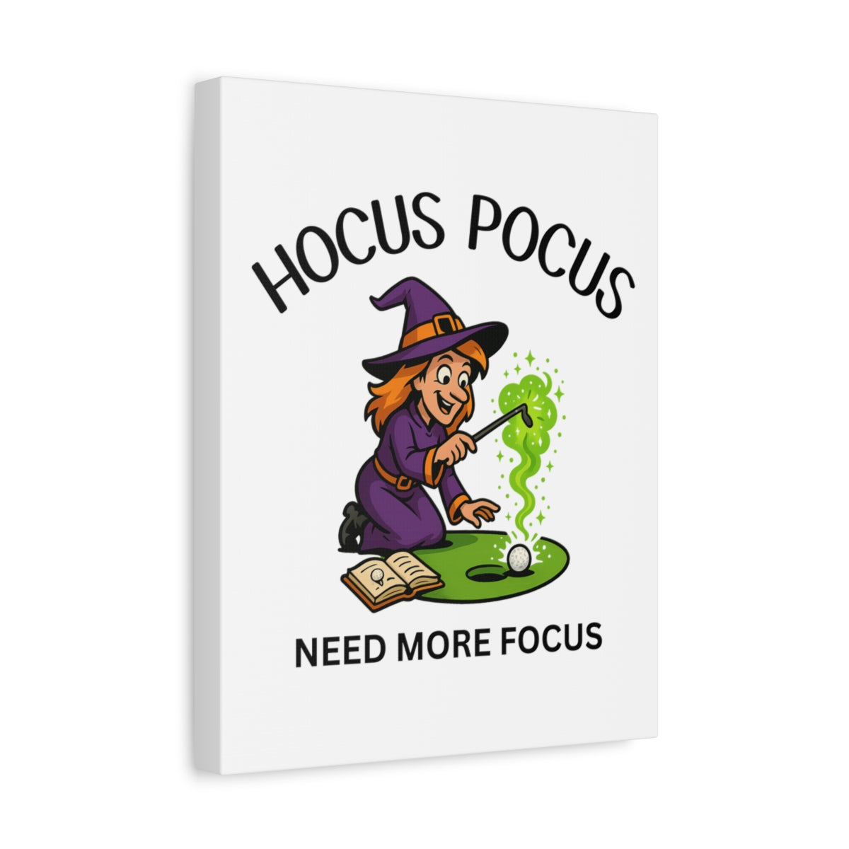 Hocus Pocus, Need More Focus - Canvas Wall Art - White - 11×14 - front