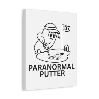Paranormal Putter - Canvas Wall Art - White - 11×14 - front