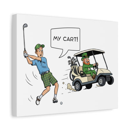 My Cart! - Canvas Wall Art - White - 11×14 - front