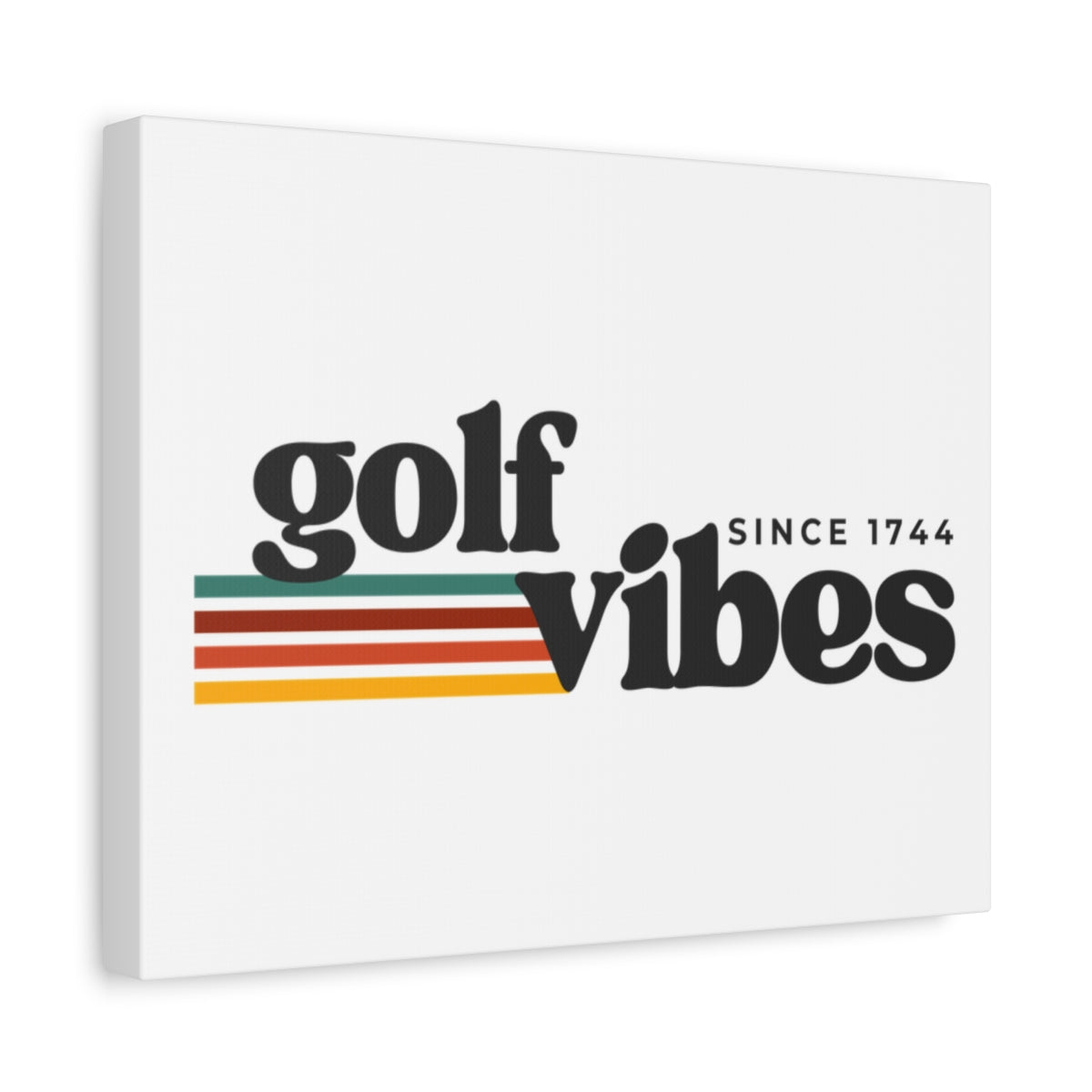 Golf Vibes - Canvas Wall Art - White - 11×14 - front