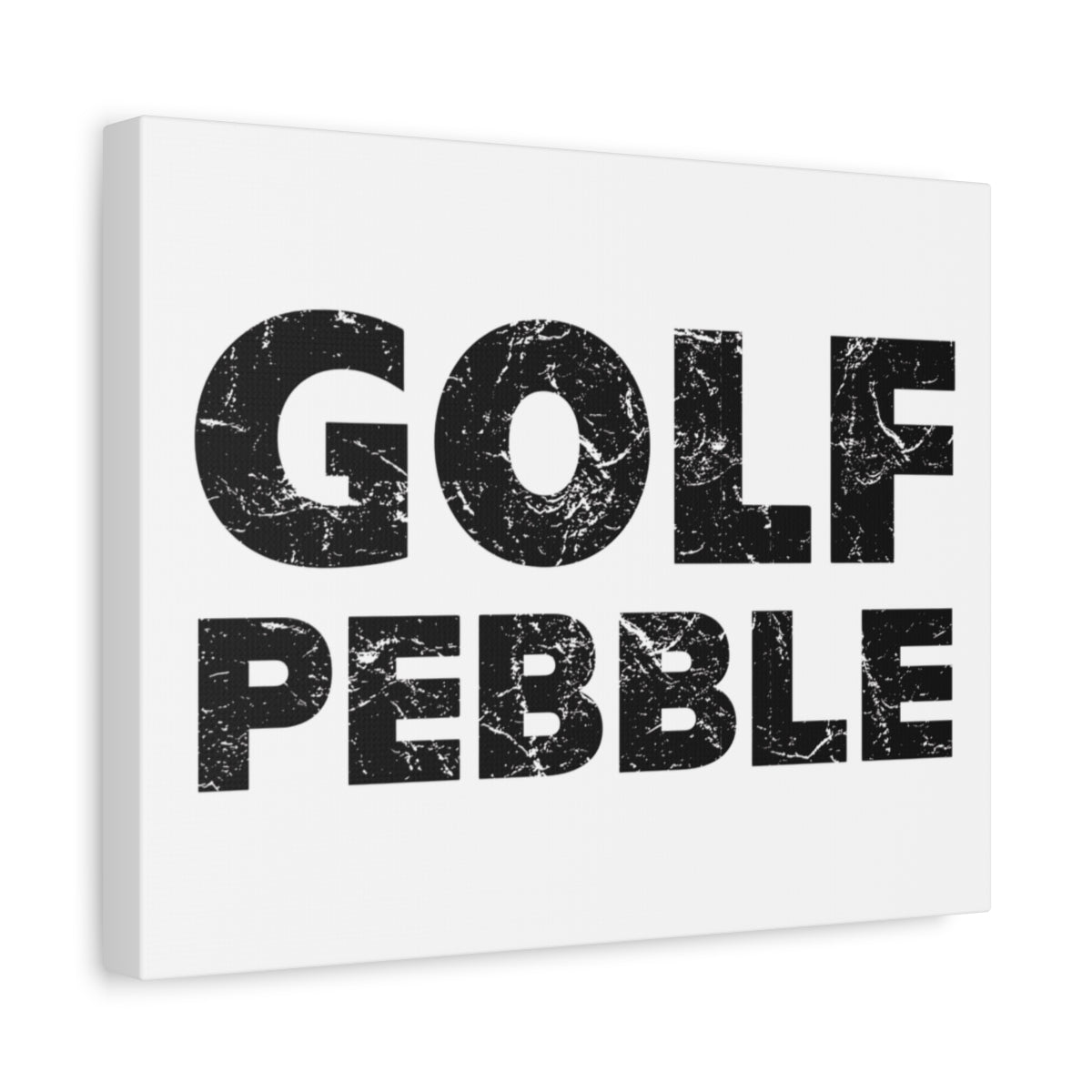 Golf Pebble - Canvas Wall Art - White - 11×14 - front