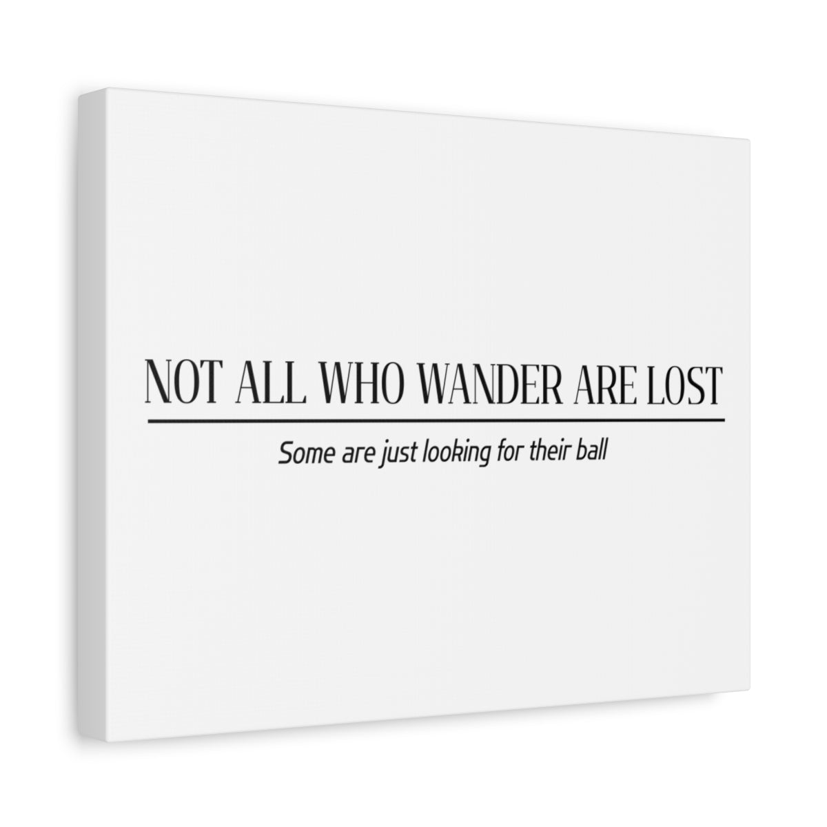Not All Who Wander Are Lost - Canvas Wall Art - White - 11×14 - front