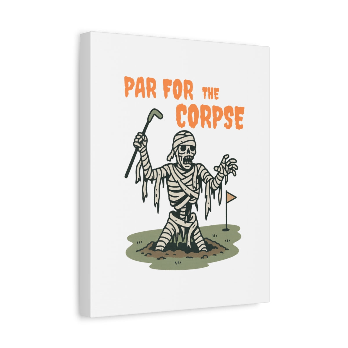 Par for the Corpse - Canvas Wall Art - White - 11×14 - front