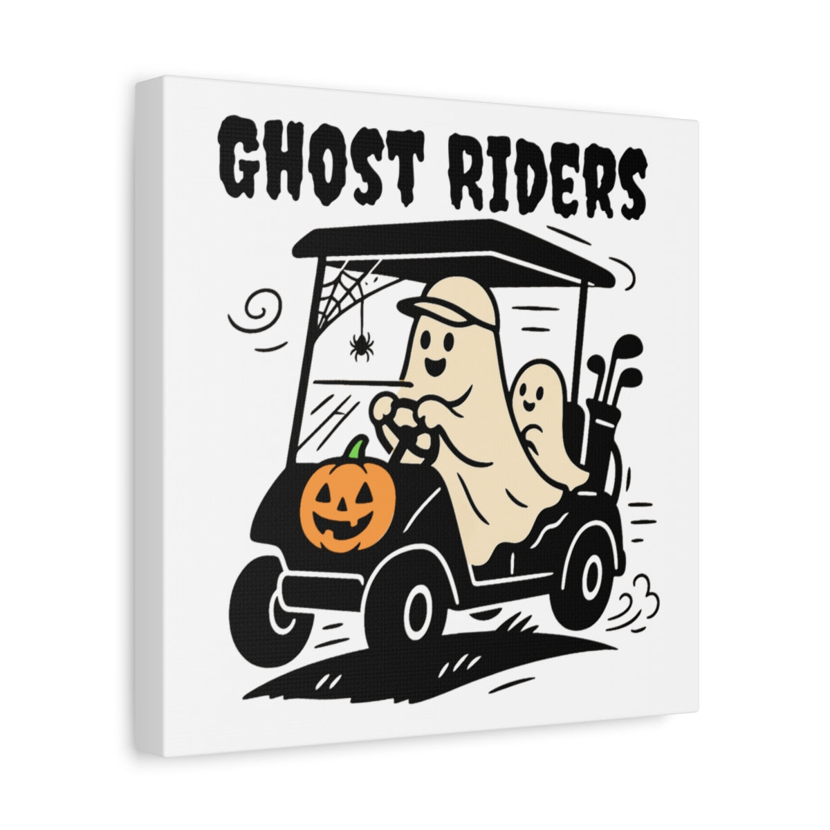 Ghost Riders - Canvas Wall Art - White - 12×12 - front