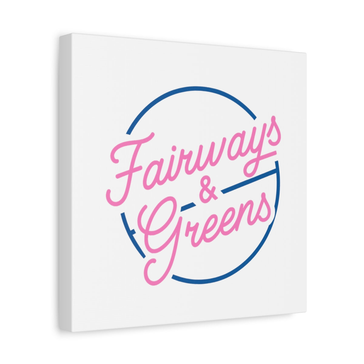 Fairways & Greens - Canvas Wall Art - White - 12×12 - front