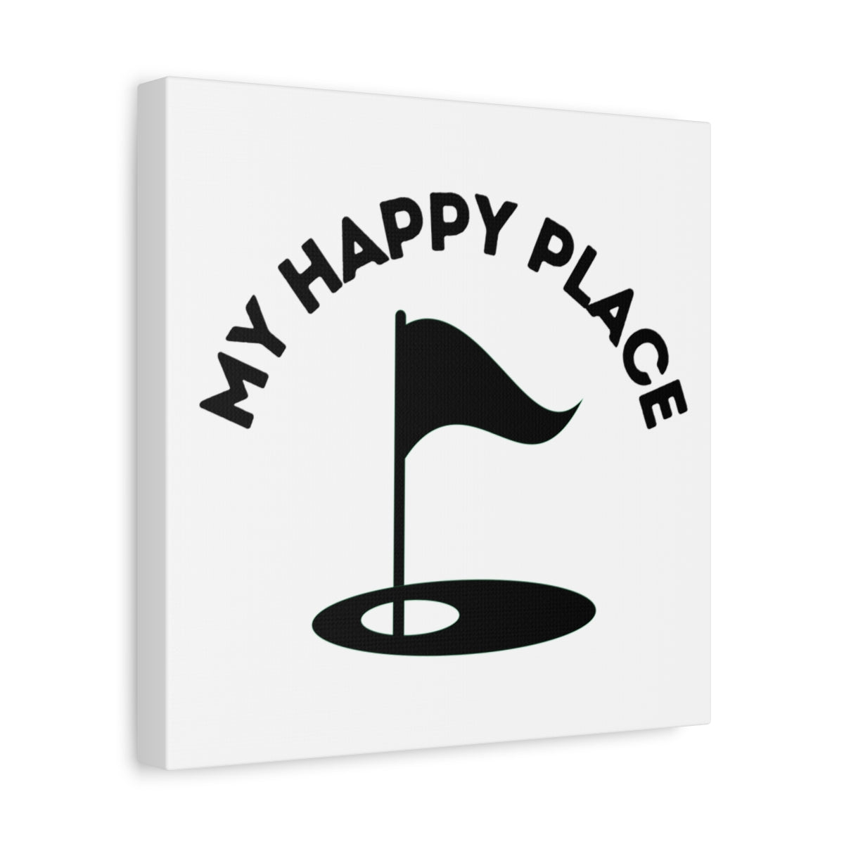 My Happy Place - Canvas Wall Art - White - 12×12 - front