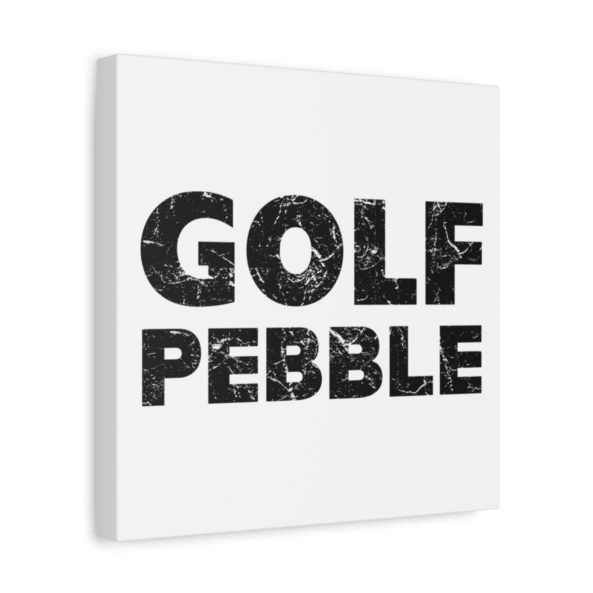 Golf Pebble - Canvas Wall Art - White - 12×12 - front