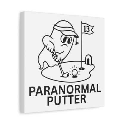 Paranormal Putter - Canvas Wall Art - White - 12×12 - front