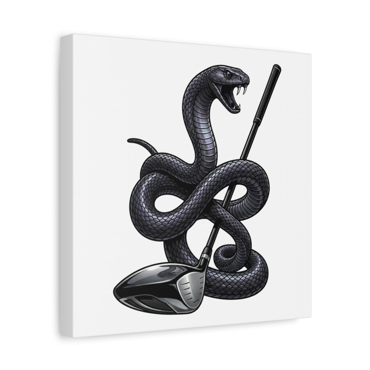 Strike Position - Mamba - Canvas Wall Art - White - 12×12 - front