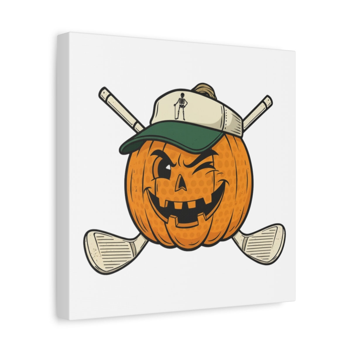 Golf or Gourd - Canvas Wall Art - White - 12×12 - front