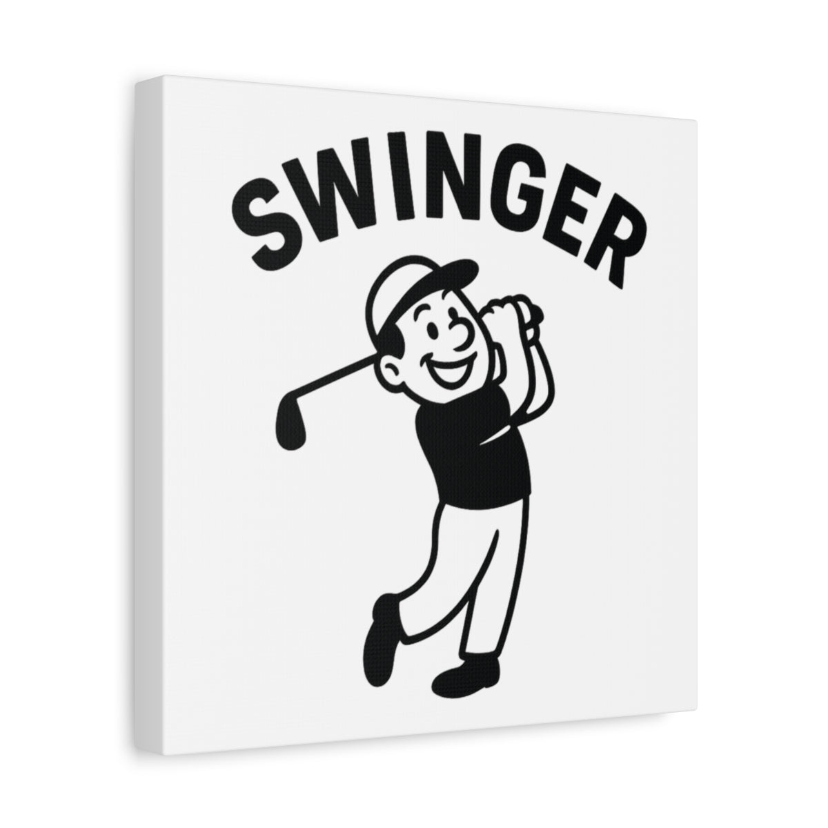 Swinger - Canvas Wall Art - White - 12×12 - front